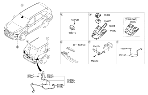 2019 Hyundai Santa Fe XL Relay & Module Diagram 1