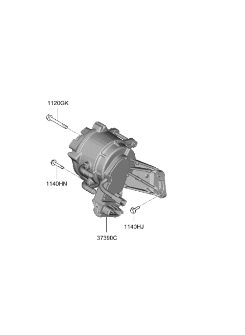 2005 Hyundai XG350 HSG Assembly-Generator Diagram for 37390-2J900