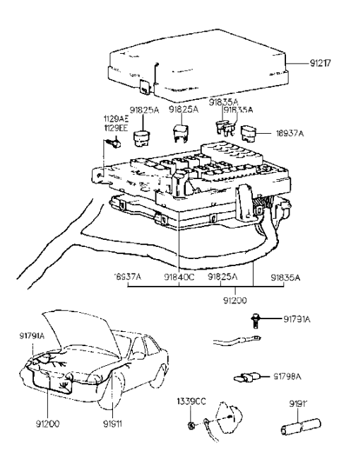 1994 Hyundai Sonata Engine Wiring Diagram