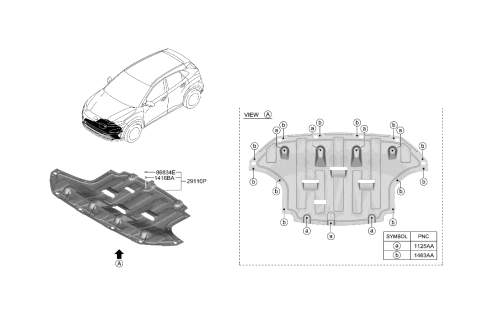 2022 Hyundai Kona Electric Under Cover Diagram