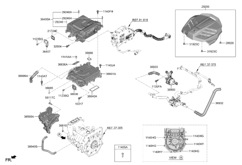 2023 Hyundai Kona Electric Electronic Control Diagram