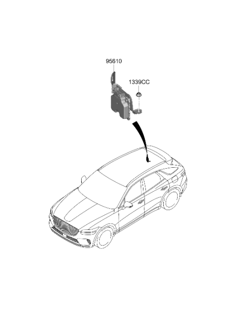 2022 Hyundai Genesis GV70 ABS Sensor Diagram