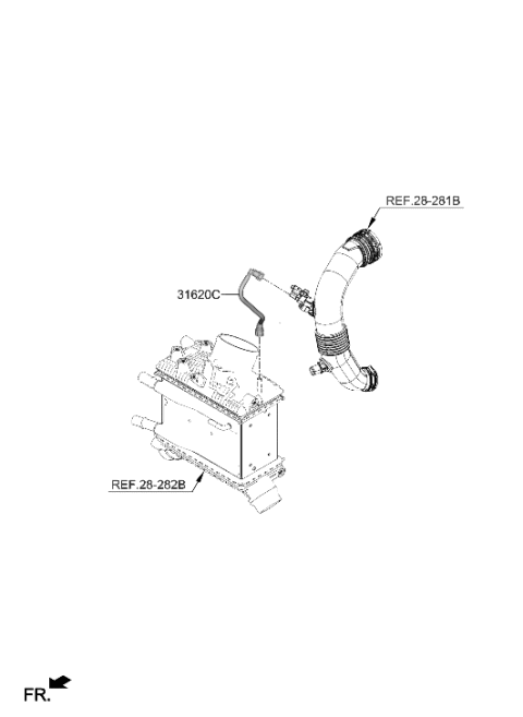 2022 Hyundai Genesis GV70 Fuel Line Diagram 4