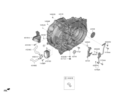 2021 Hyundai Santa Fe Transaxle Case-Manual Diagram 1