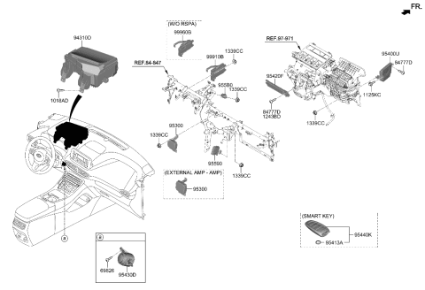 2021 Hyundai Santa Fe Unit Assembly-IBU Diagram for 954B0-S2EA1