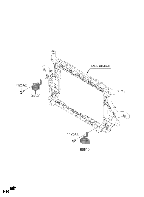 2023 Hyundai Santa Fe Horn Diagram