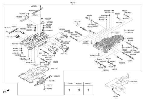 2011 Hyundai Genesis Spring-Coil Diagram for 46317-4E000