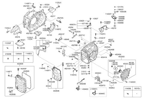 2012 Hyundai Sonata Sensor Assembly-Speed Diagram for 42620-3B100