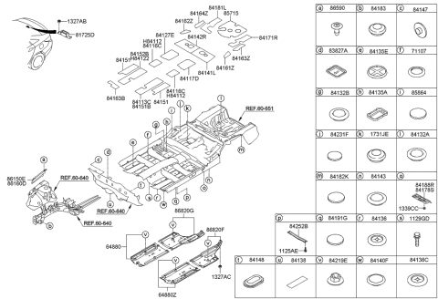 2014 Hyundai Sonata Isolation Pad & Plug Diagram 1