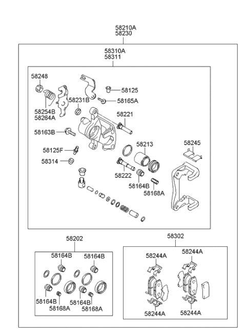 2007 Hyundai Tiburon Cap-Bleeder Screw Diagram for 58121-32000
