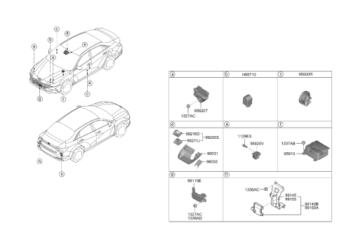 2023 Hyundai Elantra BRACKET,LH Diagram for 99145-AA100