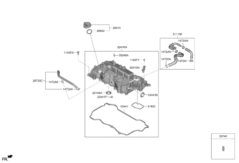 2021 Hyundai Elantra Rocker Cover Diagram 2