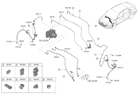 2023 Hyundai Elantra Brake Fluid Line Diagram 1