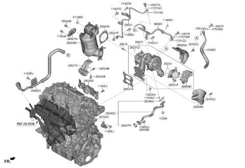 2021 Hyundai Elantra Exhaust Manifold Diagram 2