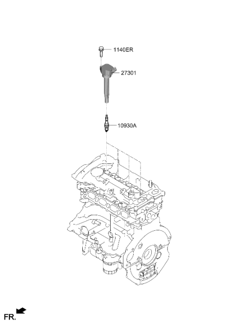 2021 Hyundai Elantra Spark Plug & Cable Diagram 2