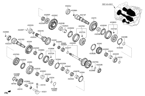 2021 Hyundai Elantra Transaxle Gear-Manual Diagram 3