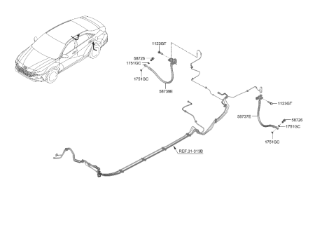 2021 Hyundai Elantra Brake Fluid Line Diagram 2