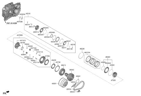 2021 Hyundai Elantra Transaxle Clutch - Auto Diagram 1