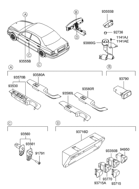 2002 Hyundai Sonata Switch Diagram