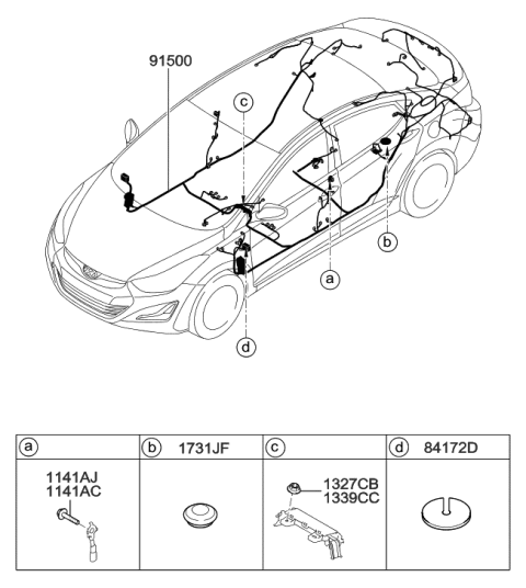 2015 Hyundai Elantra Floor Wiring Diagram