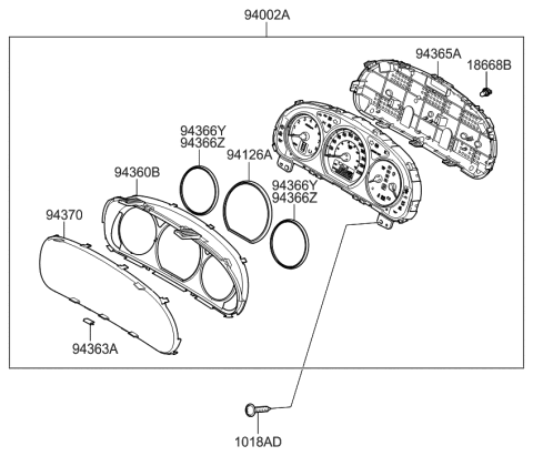 2007 Hyundai Santa Fe Instrument Cluster Diagram