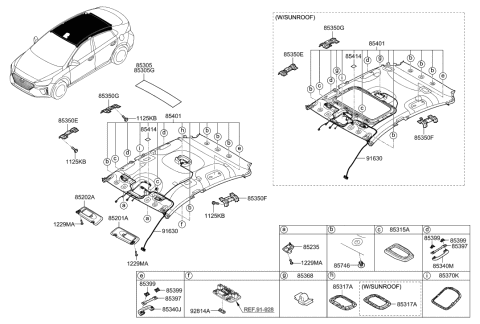 2018 Hyundai Ioniq Bracket Assembly-Assist Handle Rear Diagram for 85334-G2000