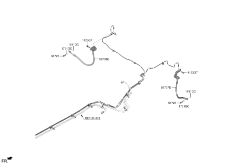 2023 Hyundai Tucson Brake Fluid Line Diagram 2