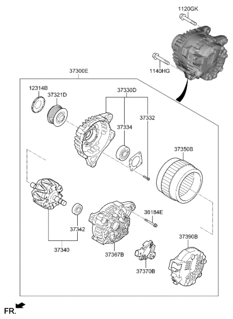 2021 Hyundai Elantra Alternator Diagram