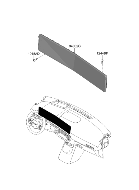 2023 Hyundai Genesis GV60 Instrument Cluster Diagram