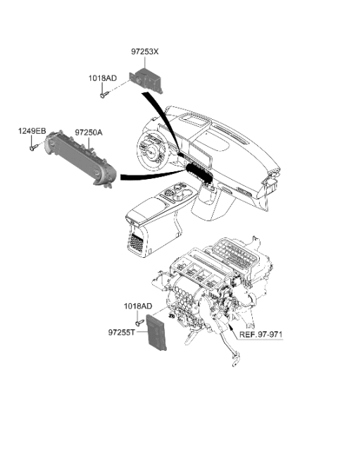 2023 Hyundai Genesis GV60 Heater System-Heater Control Diagram