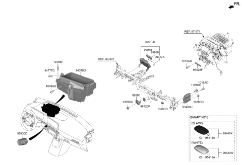 2008 Hyundai Azera FAN WIRING-ADAS PARKING ECU Diagram for 99917-CU000