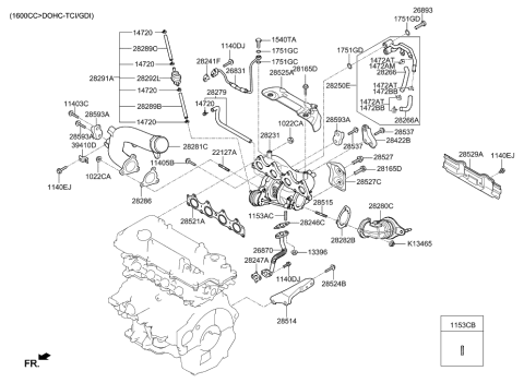 2014 Hyundai Veloster Exhaust Manifold Diagram 1
