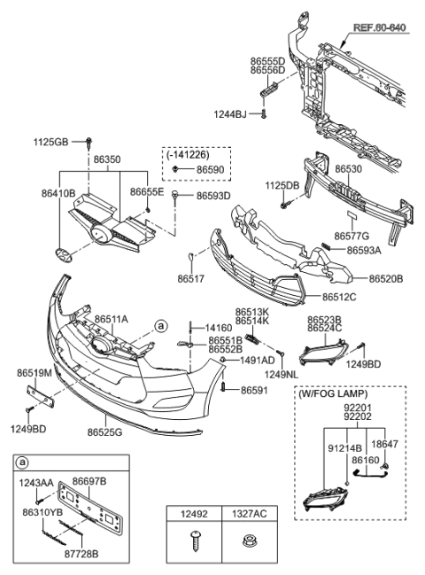 2011 Hyundai Veloster Tapping Screw-FLANGE Head Diagram for 12493-05127-B