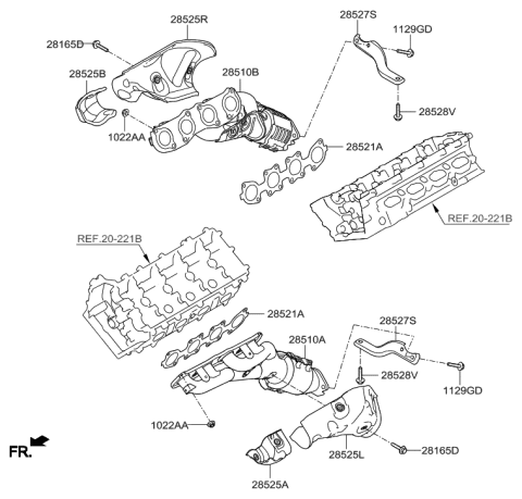 2015 Hyundai Genesis Exhaust Manifold Diagram