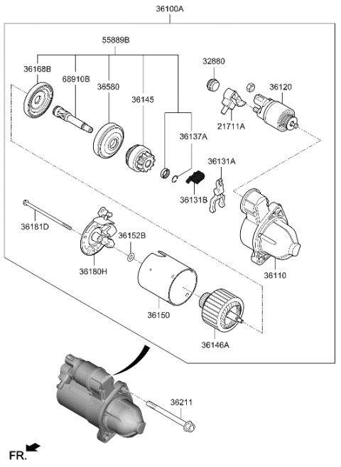 2020 Hyundai Veloster N Starter Diagram 1