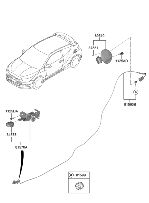 2022 Hyundai Veloster N Fuel Filler Door Diagram