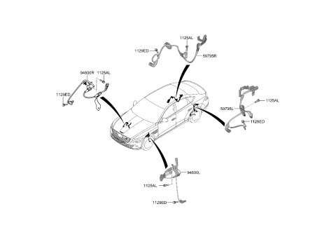 2023 Hyundai Genesis Electrified G80 Hydraulic Module Diagram