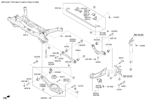 2018 Hyundai Elantra Rear Suspension Control Arm Diagram 1