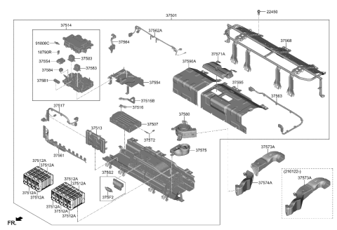 2004 Hyundai Elantra Fuse-High Voltage Diagram for 375F2-P0300