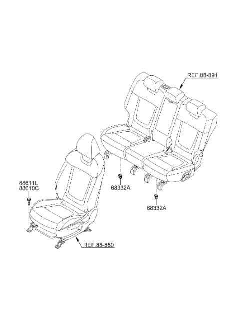 2022 Hyundai Tucson Hardware-Seat Diagram