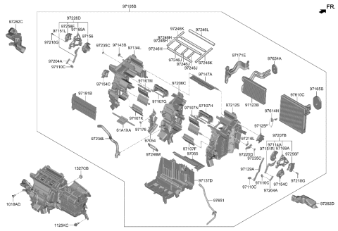 2022 Hyundai Tucson Heater System-Heater & Blower Diagram 1