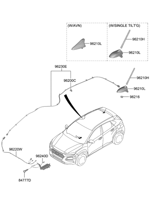2020 Hyundai Kona Antenna Diagram