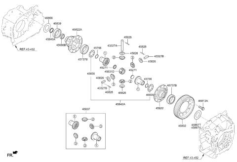 2023 Hyundai Santa Fe Hybrid Transaxle Gear - Auto Diagram 2