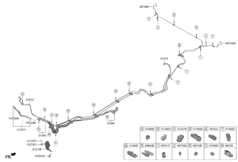 2023 Hyundai Santa Fe Hybrid Fuel Line Diagram