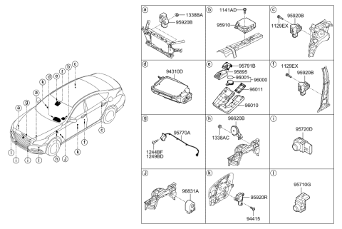 2019 Hyundai Genesis G80 Relay & Module Diagram 2