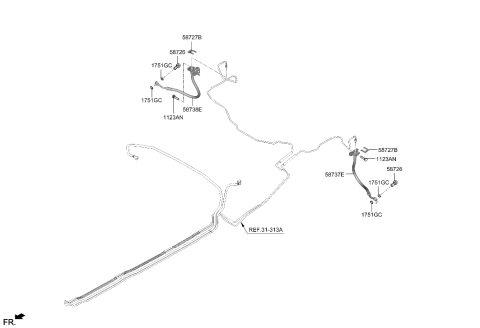 2022 Hyundai Kona N Brake Fluid Line Diagram 2