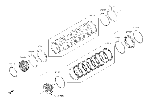 2023 Hyundai Genesis G70 Transaxle Brake-Auto Diagram 1