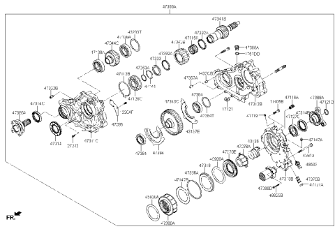 2023 Hyundai Genesis G70 Transfer Assy Diagram 6