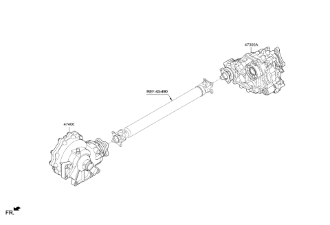 2023 Hyundai Genesis G70 Transfer Assy Diagram 4