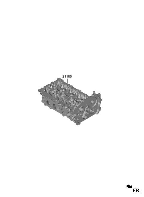 2022 Hyundai Genesis G70 Cylinder Head Diagram 2